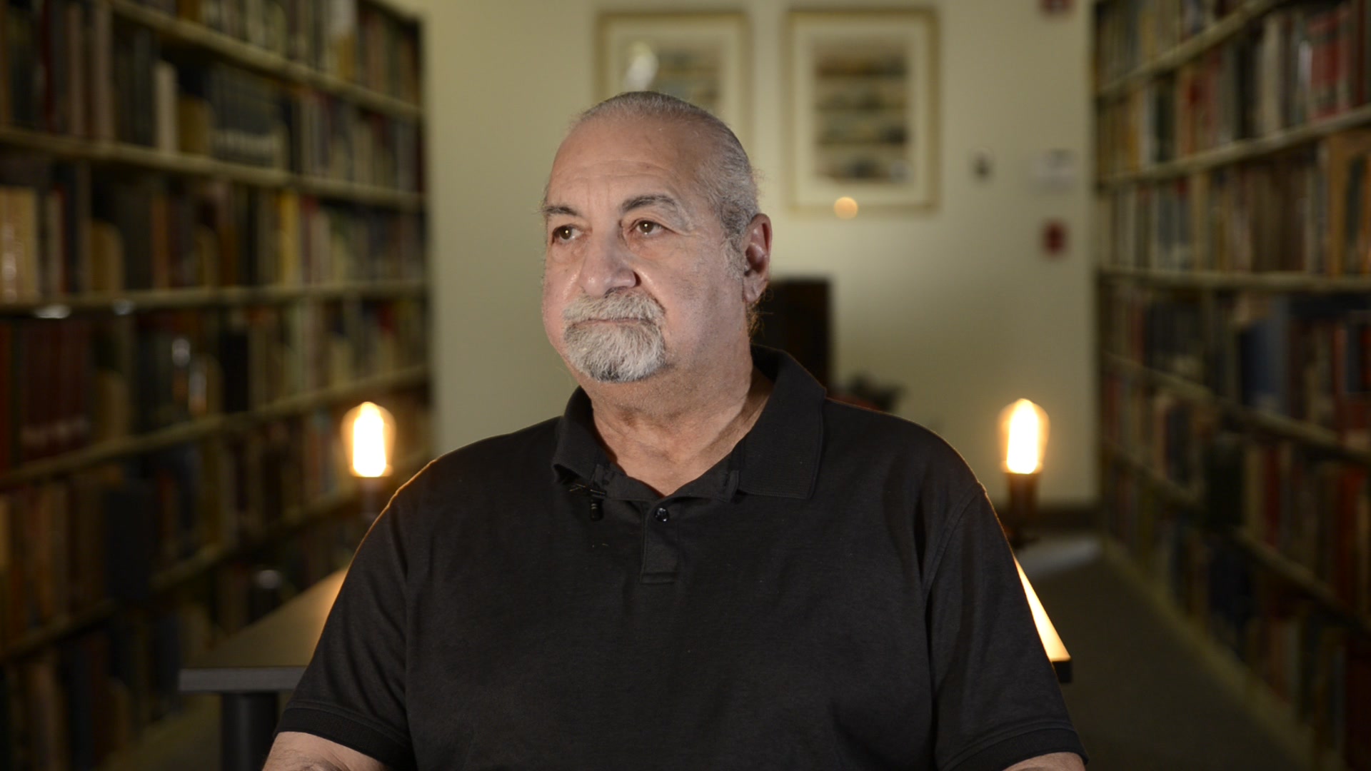 Mark Trenier during the recorded interview
